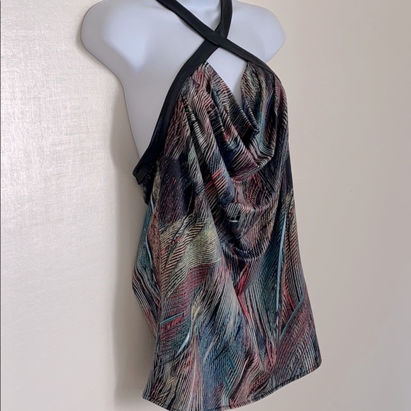 Guess halter multicolor sleeveless top Sz M - Picture 3 of 12